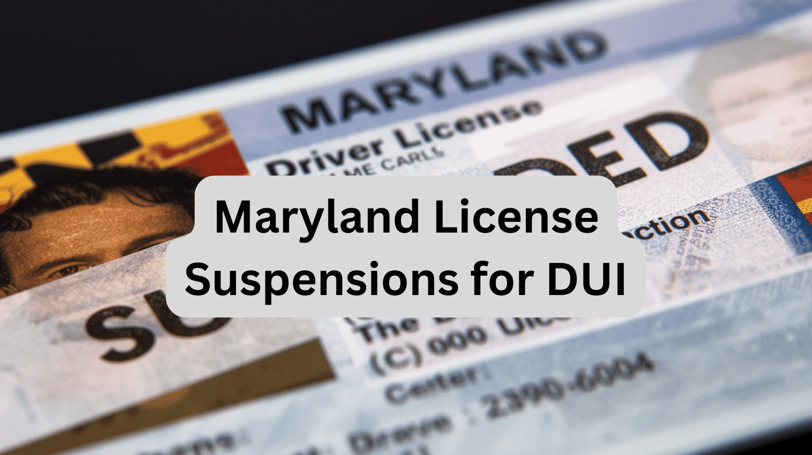 maryland license suspension for dui
