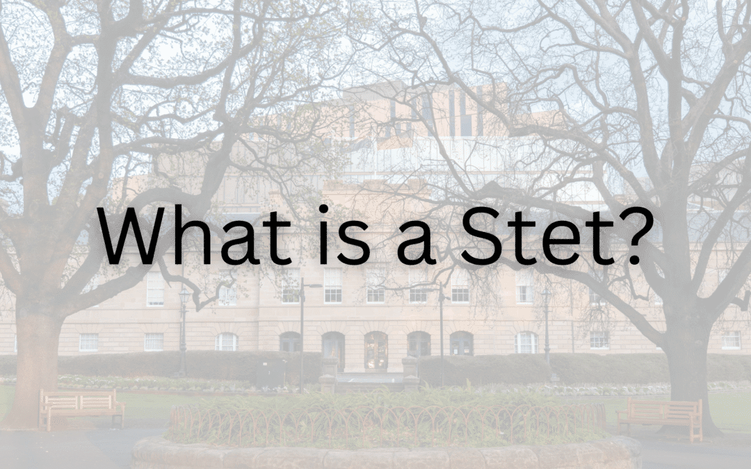 What is a Stet in Maryland Criminal Court and Why It’s Good.